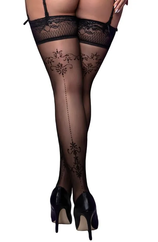 Ballerina 594 Black Hold Ups Plus