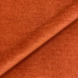 Burn Orange Mod Chenille Upholstery Fabric 54"