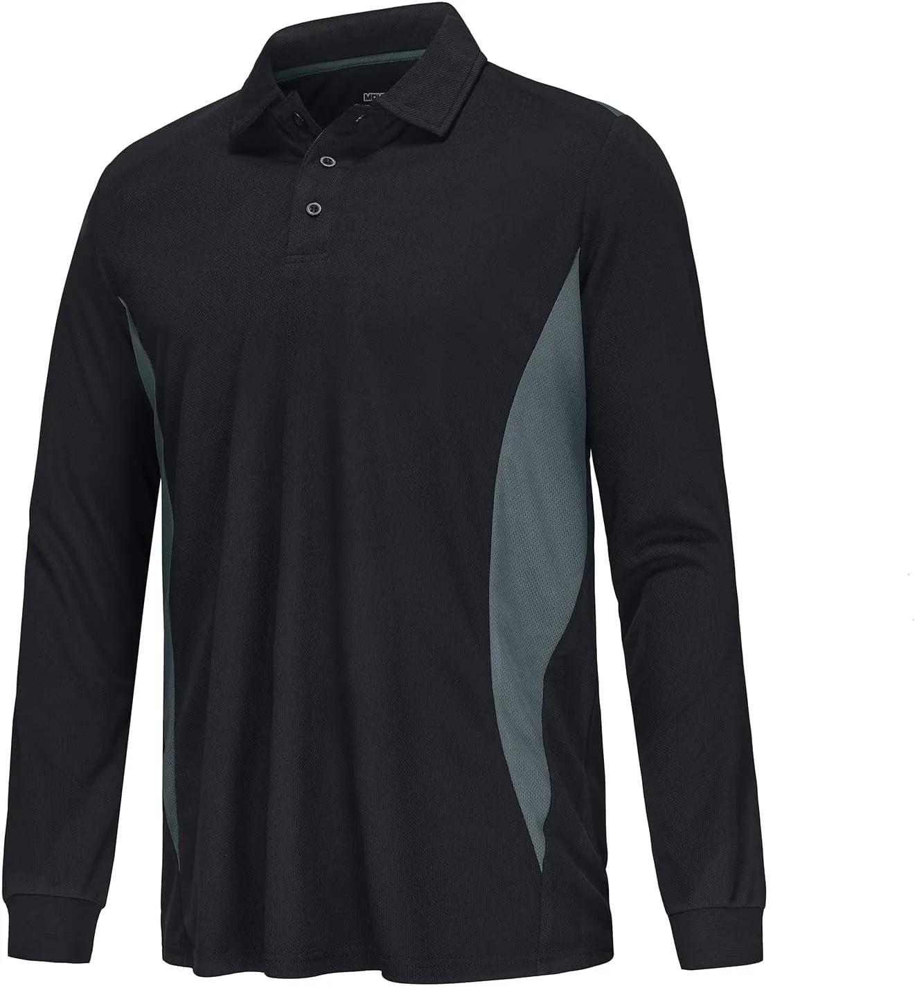 Corna Men's Short Sleeve Polo Shirts L-5XL, UPF 50  Moisture Wicking Casual Performance Dry Fit Golf Shirts
