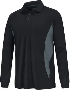 Corna Men's Short Sleeve Polo Shirts L-5XL, UPF 50  Moisture Wicking Casual Performance Dry Fit Golf Shirts