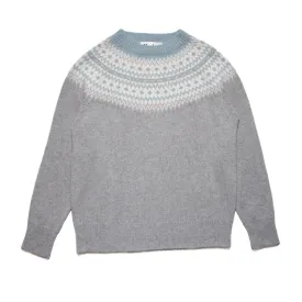 Dorothy Fairisle Crew Neck Jumper - Cenere