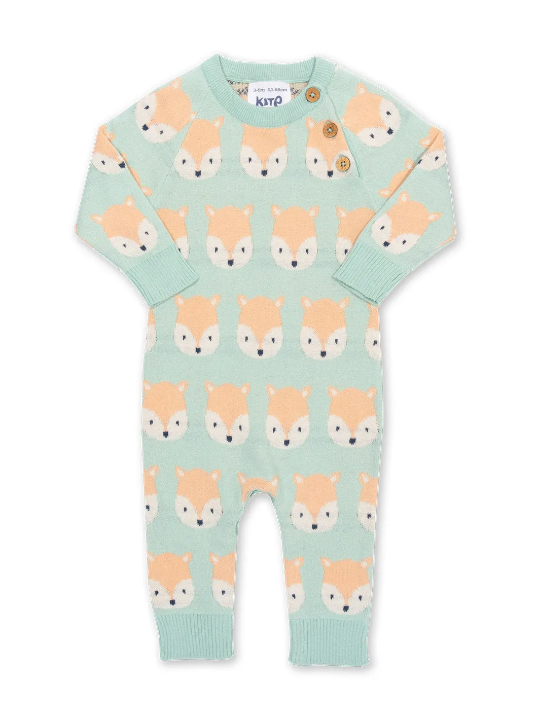 Fox knit romper