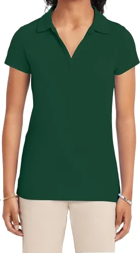 IZOD Juniors Uniform Short Sleeve Polo Shirt, Button Closure, Moisture Wicking Performance Material & Fade Resistant