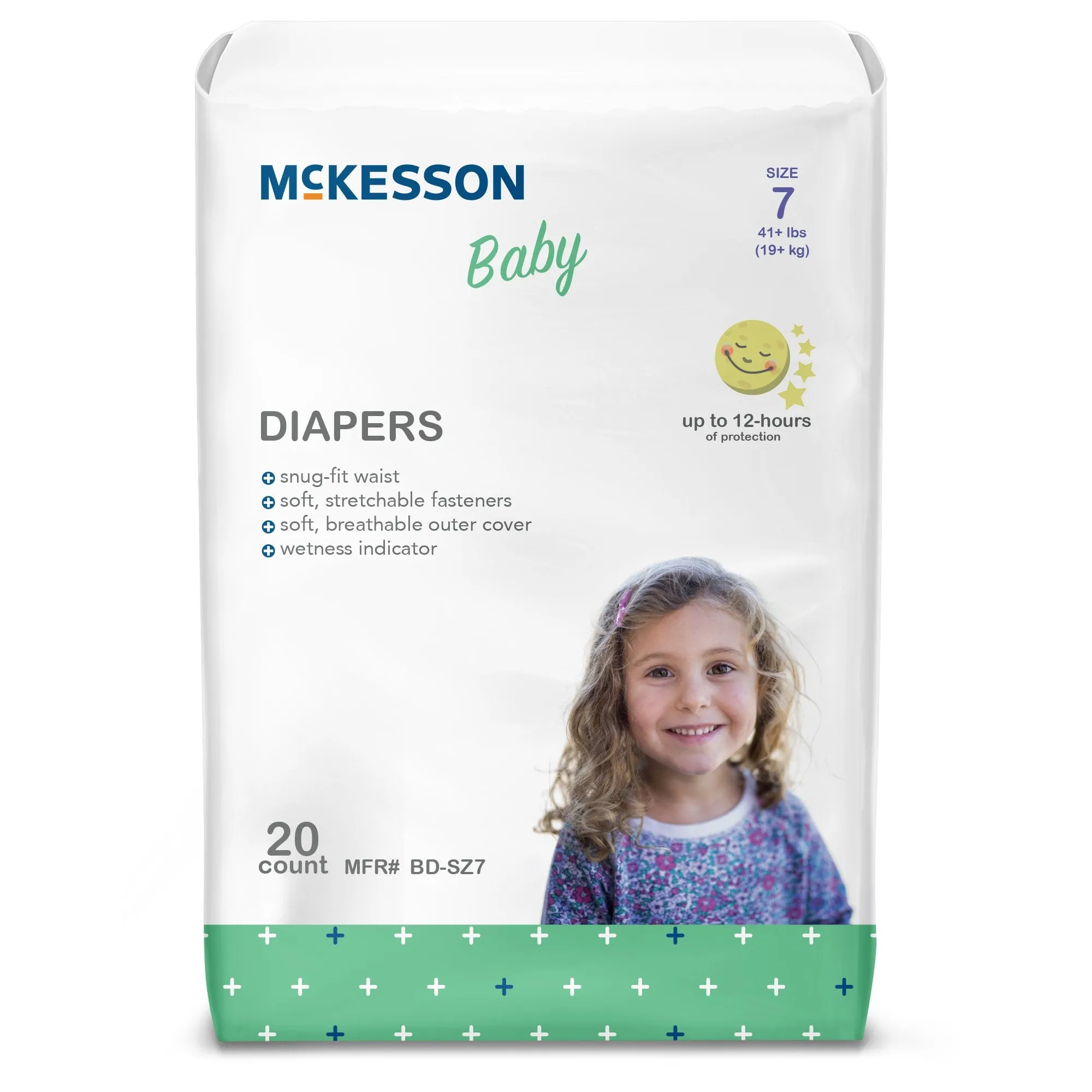 McKesson Baby Diaper, Size 7, Over 41 lbs