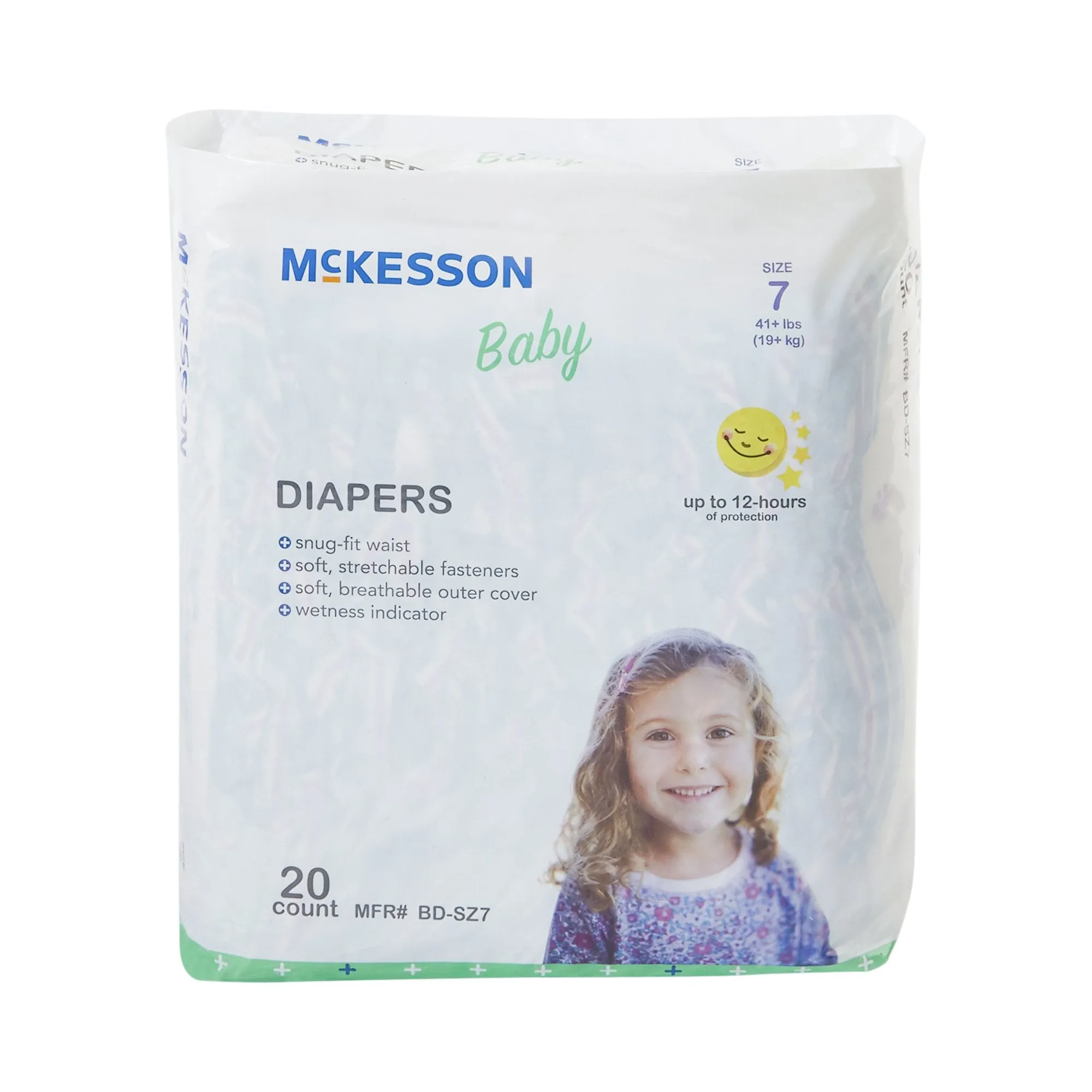 McKesson Baby Diaper, Size 7, Over 41 lbs
