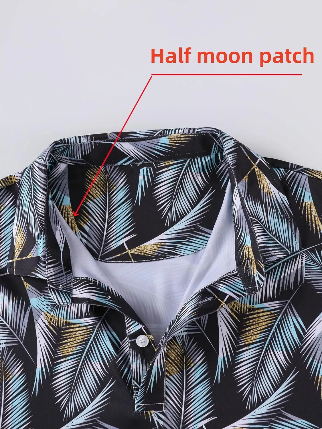 Mens Dry Fit Athletic Golf Polo Shirts Short Sleeve Moisture Wicking Performance Fabric
