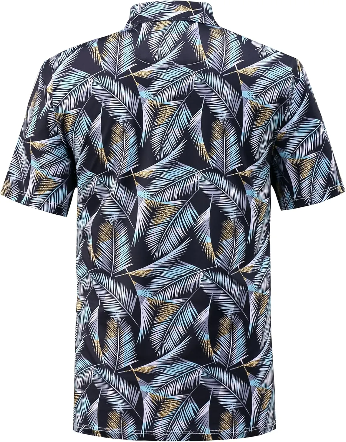 Mens Dry Fit Athletic Golf Polo Shirts Short Sleeve Moisture Wicking Performance Fabric