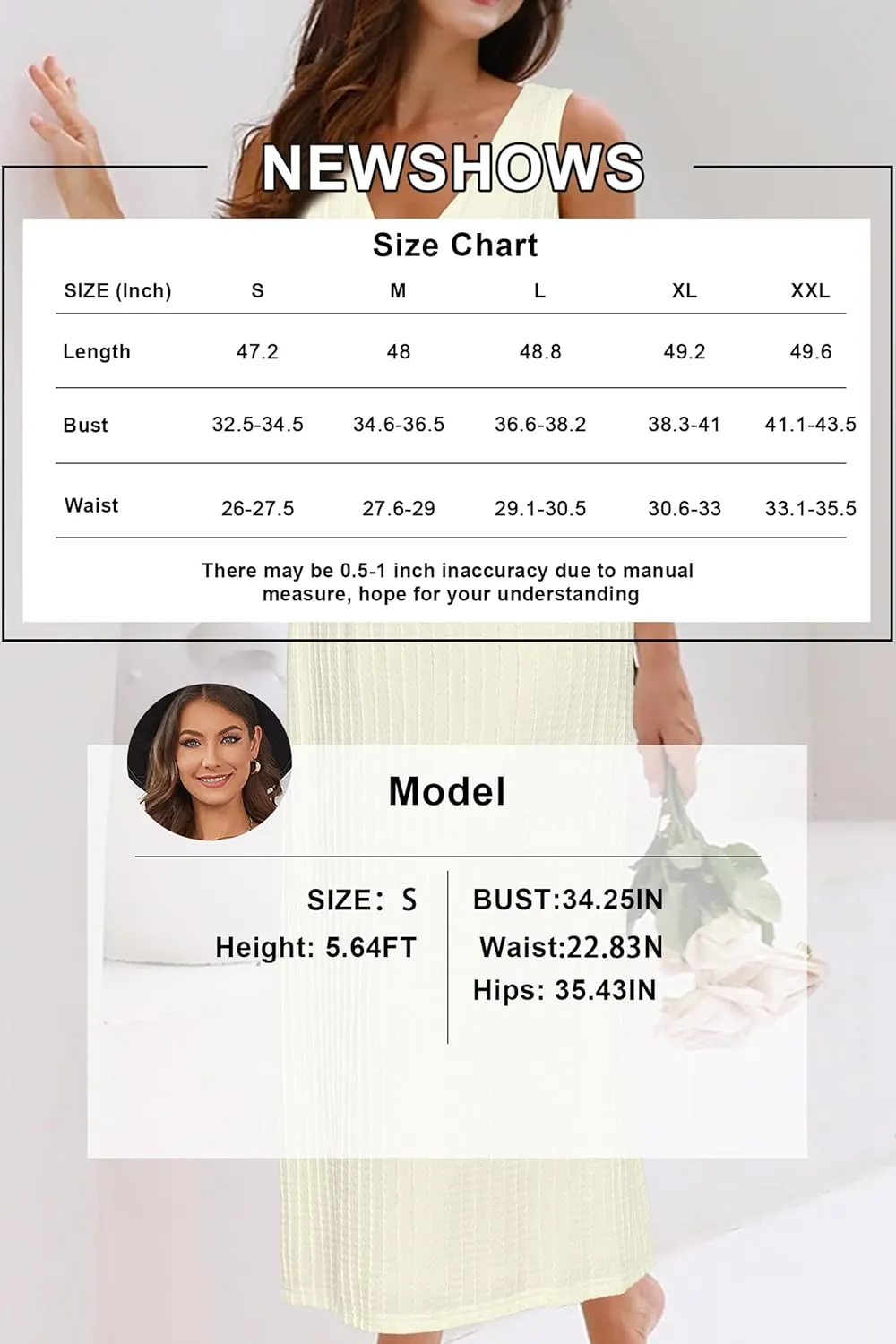 Newshows Womens 2025 Summer Wedding Guest V Neck Sleeveless Long Maxi A Line Empire Waist Elegant Formal Texture Dress