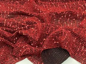Ribbed Sequin Jersey Knit