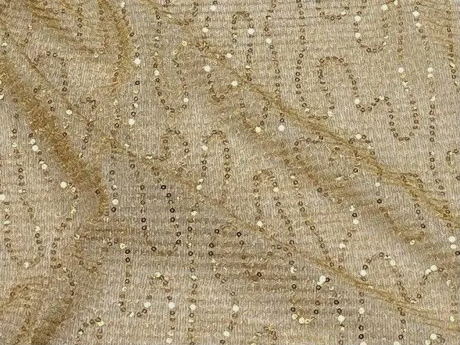Ribbed Sequin Jersey Knit