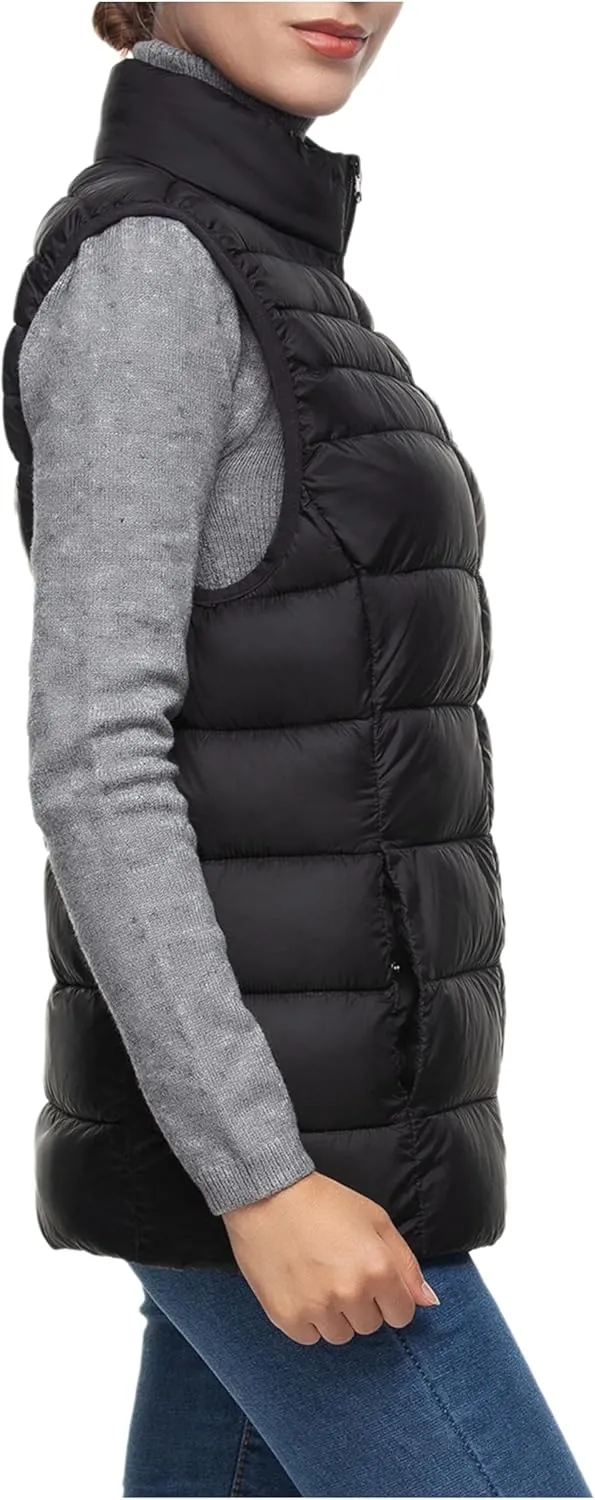 Rokka&Rolla Women's Lightweight Quilted Puffer Vest