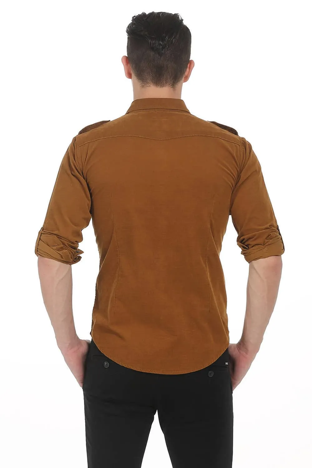 Slim Fit Corduroy Shirt