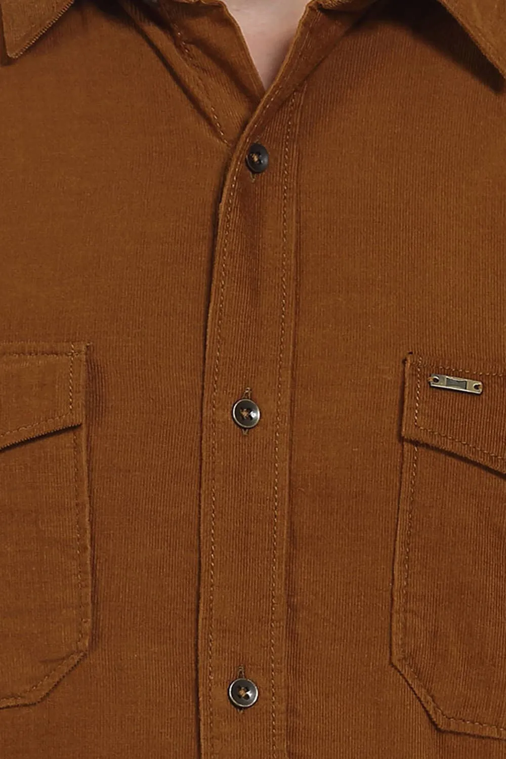 Slim Fit Corduroy Shirt
