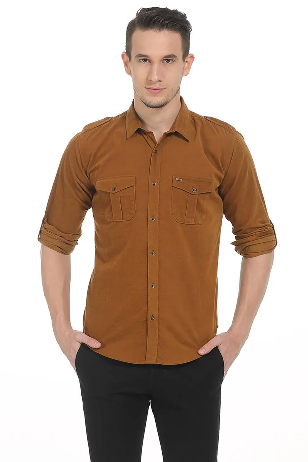Slim Fit Corduroy Shirt