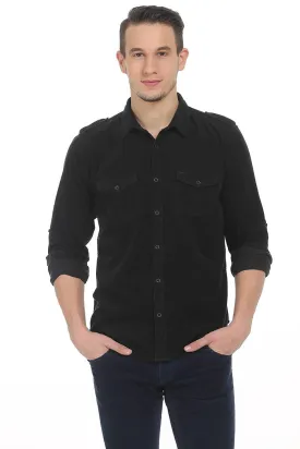 Slim Fit Corduroy Shirt