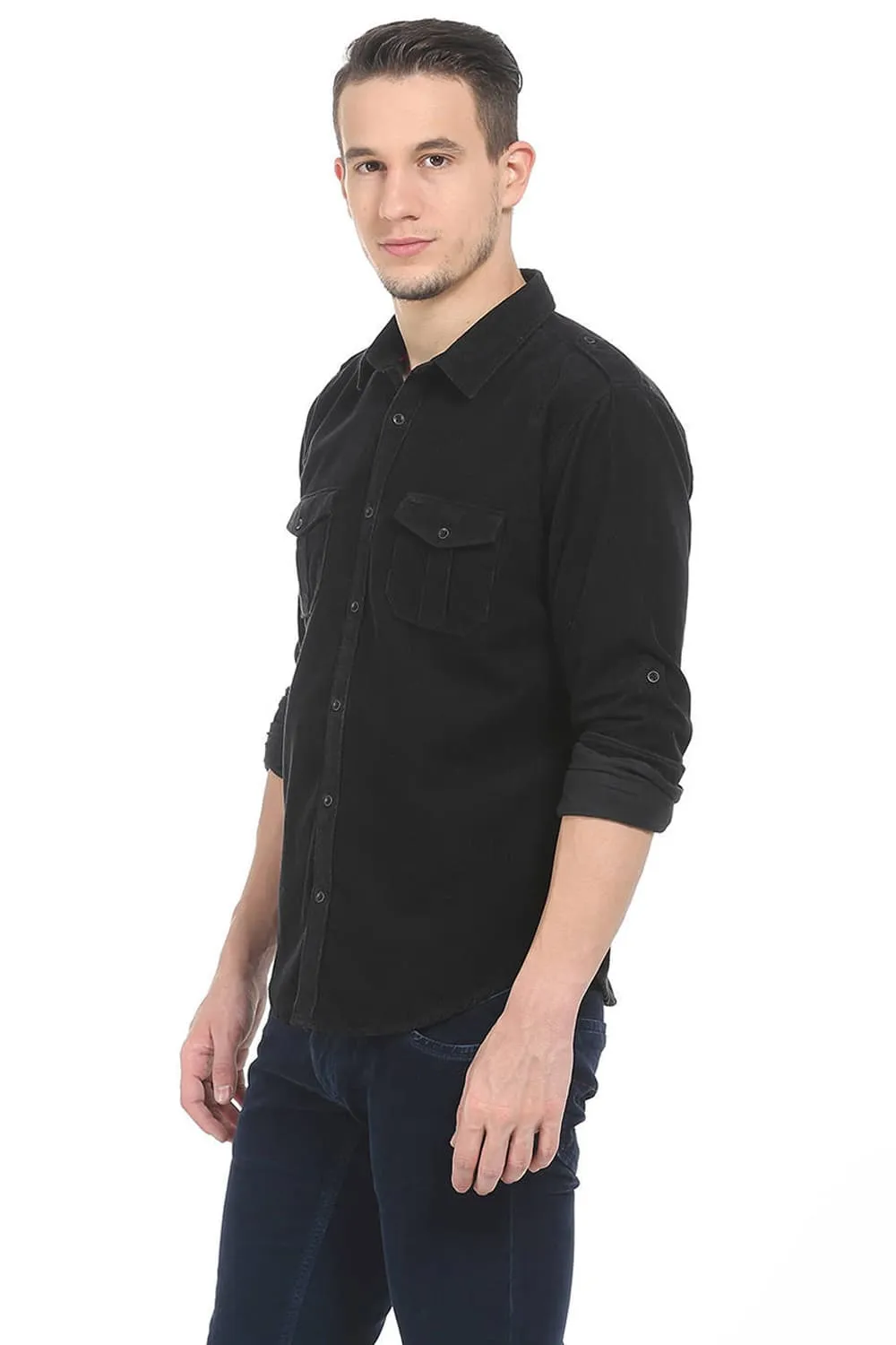 Slim Fit Corduroy Shirt