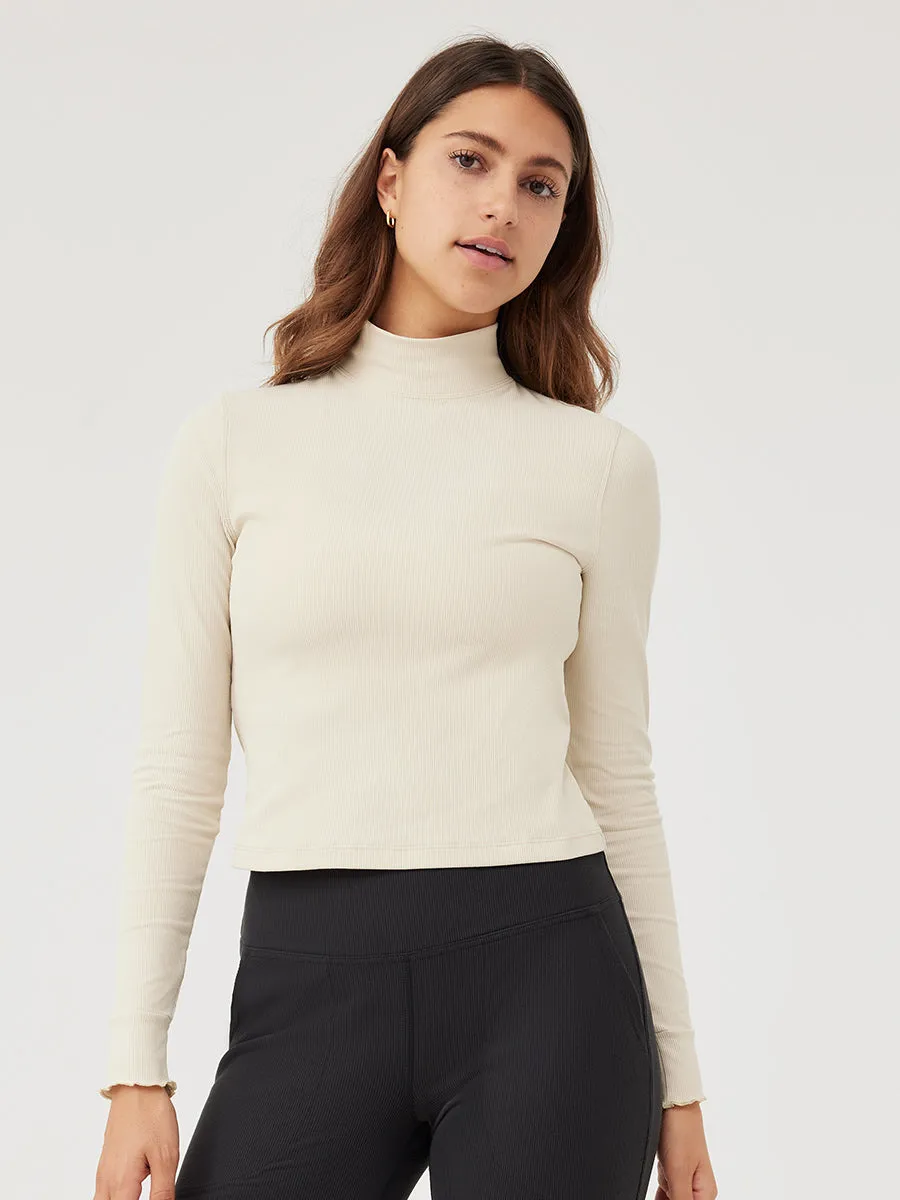 SuperForm™ Rib Mock Neck Longsleeve